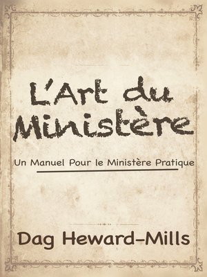 cover image of L'art du ministère